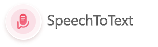 logo speech to text horizontal